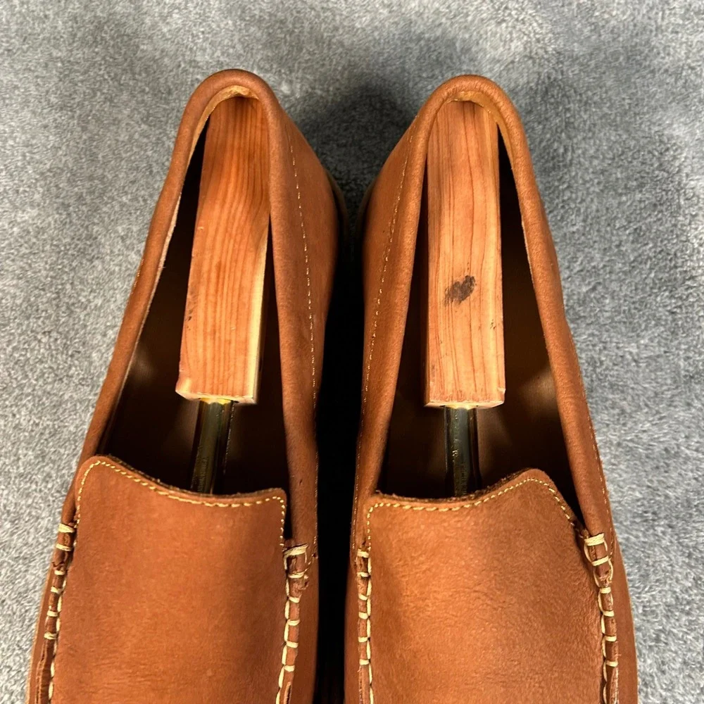 Born Leather Loafers Tan Brown Slip On Casual Shoes BM0004116 Mens 10.5 NEW - Picture 5 of 14